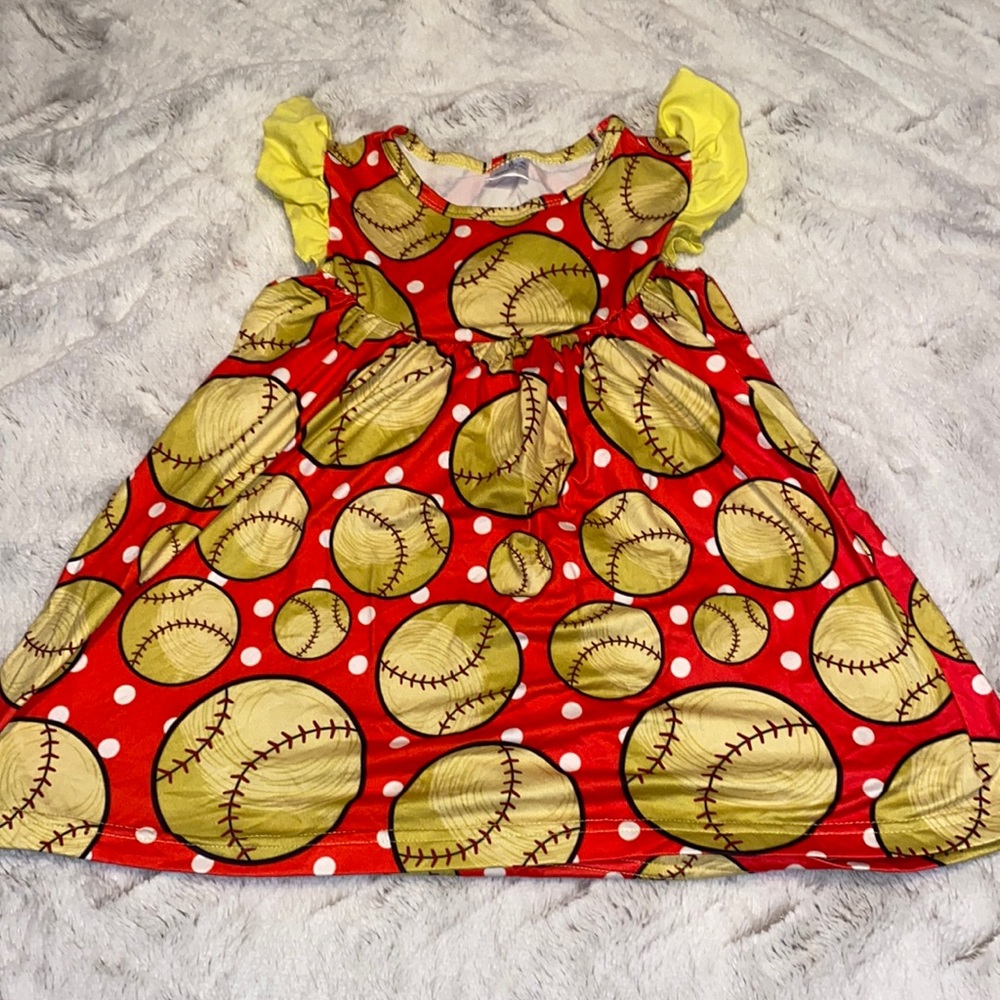Girls boutique softball blouse